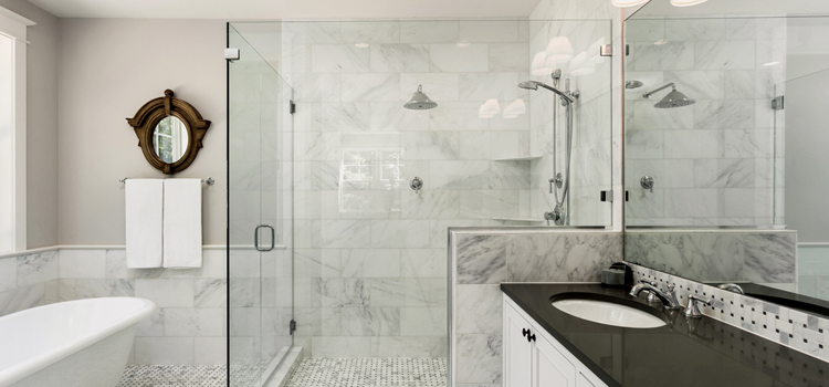 bathroom shower door installation in Selma