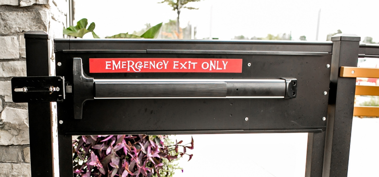 emergency push bar installation in Selma